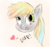 Size: 530x496 | Tagged: safe, artist:mrscurlystyles, derpy hooves, pegasus, pony, g4, cute, derp, eyederp, female, mare, silly, solo