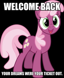 Size: 2028x2467 | Tagged: safe, cheerilee, g4, caption, female, high res, image macro, solo, welcome back kotter