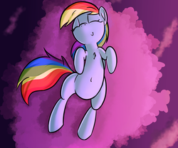 Size: 1200x1000 | Tagged: safe, artist:january3rd, rainbow dash, g4, belly button, chest fluff, cute, dashabetes, female, on back, sleeping, solo