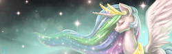 Size: 5000x1570 | Tagged: safe, artist:mrs1989, princess celestia, g4, female, solo