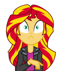 Size: 887x1080 | Tagged: safe, artist:dry-b0nes, sunset shimmer, equestria girls, g4, female, simple background, solo, transparent background, vector