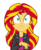 Size: 887x1080 | Tagged: safe, artist:dry-b0nes, sunset shimmer, equestria girls, g4, female, simple background, solo, transparent background, vector