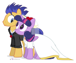 Size: 544x453 | Tagged: safe, artist:dm29, flash sentry, twilight sparkle, alicorn, pony, g4, clothes, dress, female, male, mare, ship:flashlight, shipping, straight, suit, twilight sparkle (alicorn), wedding, wedding dress