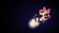 Size: 1920x1080 | Tagged: dead source, safe, artist:ikillyou121, artist:taigalife, apple bloom, g4, female, flying kick, headband, mask, ninja, outfit, remake, solo, vector, wallpaper