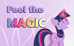 Size: 900x563 | Tagged: safe, artist:anto-202, twilight sparkle, pony, unicorn, g4, ^^, butt, eyes closed, female, grin, magic, plot, smiling, solo, squee, unicorn twilight, vector, wallpaper