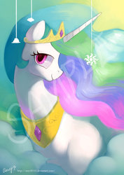 Size: 600x846 | Tagged: safe, artist:amy30535, princess celestia, g4, female, looking at you, sample, solo, wip