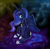 Size: 3906x3800 | Tagged: safe, artist:azgamerman, princess luna, g4, female, high res, sitting, solo