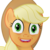 Size: 6000x6000 | Tagged: safe, artist:spitfire8520, applejack, g4, .svg available, absurd resolution, close-up, female, meme, overly attached girlfriend, simple background, sleep is for the weak, solo, transparent background, vector