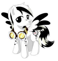 Size: 2192x2312 | Tagged: artist needed, safe, oc, oc only, pegasus, pony, goggles, high res, male, solo, stallion
