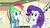 Size: 1280x717 | Tagged: safe, screencap, rainbow dash, rarity, equestria girls, g4, my little pony equestria girls: rainbow rocks, pinkie on the one, female, meme, music notes, youtube caption