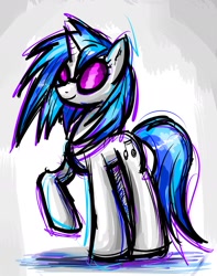 Size: 1280x1621 | Tagged: safe, artist:clrb, dj pon-3, vinyl scratch, g4, female, solo