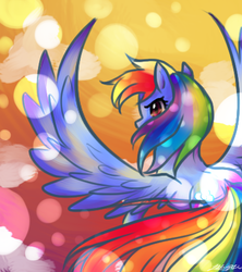 Size: 400x450 | Tagged: safe, artist:mickeym0o, rainbow dash, g4, female, solo