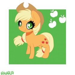 Size: 900x900 | Tagged: safe, artist:akara-art, applejack, g4, female, solo