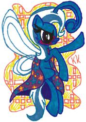 Size: 1069x1510 | Tagged: safe, artist:krazykari, trixie, breezie, pony, unicorn, g4, female, mare, solo, traditional art