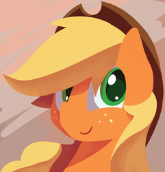 Size: 1075x1114 | Tagged: safe, artist:darkflame75, applejack, g4, female, looking at you, portrait, solo