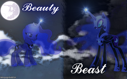 Size: 1920x1200 | Tagged: safe, artist:90sigma, artist:minimoogvoyager, nightmare moon, princess luna, g4, magic, mare in the moon, moon, vector, wallpaper