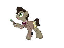 Size: 1024x768 | Tagged: safe, artist:biosonic100, doctor whooves, time turner, earth pony, pony, g4, doctor who, eleventh doctor, male, ponified, solo, the doctor