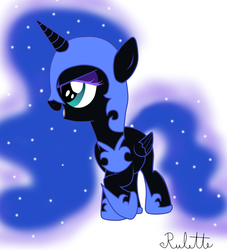 Size: 1024x1126 | Tagged: safe, artist:rulette, nightmare moon, g4, cute, female, filly, nightmare woon, solo