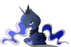 Size: 3000x2000 | Tagged: safe, artist:nyunimu, artist:tartarys, princess luna, g4, female, high res, solo