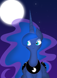 Size: 1175x1600 | Tagged: safe, artist:qcryzzy, artist:zev, edit, princess luna, g4, female, solo