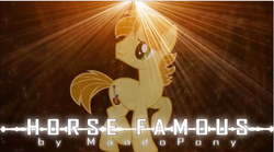 Size: 640x356 | Tagged: artist needed, safe, mandopony, g4, horse famous, solo