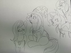 Size: 1280x960 | Tagged: safe, artist:superpone, trixie, pony, unicorn, g4, blushing, female, mare, solo, traditional art