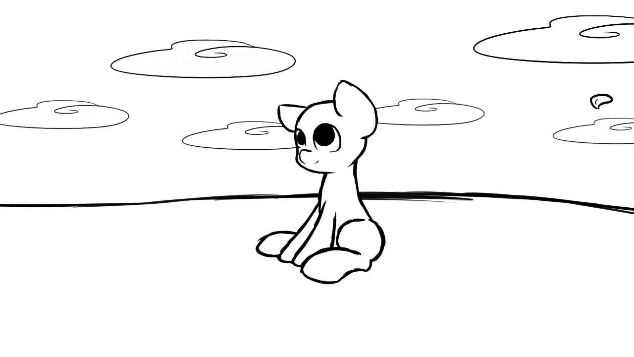 614104 safe, artistlightningnickel, o, animated, bald, chase, cute