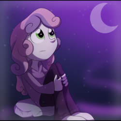 Size: 4000x4000 | Tagged: safe, artist:fj-c, sweetie belle, equestria girls, for whom the sweetie belle toils, g4, clothes, female, solo, sweater