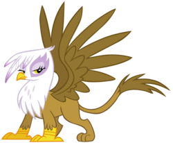 Size: 3500x2883 | Tagged: safe, artist:cloudy glow, gilda, griffon, g4, female, high res, majestic, simple background, solo, spread wings, transparent background, vector, wings
