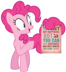 Size: 5800x6300 | Tagged: safe, artist:masem, pinkie pie, g4, absurd resolution, cupcake, female, prehensile tail, solo, tail hold