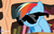 Size: 550x352 | Tagged: safe, screencap, rainbow dash, g4, testing testing 1-2-3, female, hub logo, solo, sunglasses