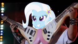 Size: 800x451 | Tagged: safe, screencap, trixie, equestria girls, g4, guitar centered, my little pony equestria girls: rainbow rocks, master exploder, tenacious d