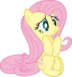 Size: 931x1000 | Tagged: safe, artist:ebontopaz, fluttershy, pony, filli vanilli, g4, female, simple background, solo, transparent background, vector