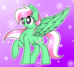 Size: 1100x1000 | Tagged: safe, artist:mayleebell24, minty, pegasus, pony, g3, g4, female, g3 to g4, generation leap, race swap, solo