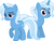 Size: 1998x1535 | Tagged: safe, artist:zacatron94, trixie, pony, unicorn, g4, alternate hairstyle, clone, female, lula, mare, ponytail, self ponidox, simple background, transparent background, vector