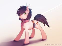 Size: 1417x1047 | Tagged: dead source, safe, artist:antiander, oc, oc only, pony, unicorn, solo
