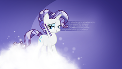 Size: 1920x1080 | Tagged: safe, artist:divideddemensions, artist:feitaru, rarity, g4, alternate hairstyle, aqua (band), barbie girl, crystallized, lens flare, lyrics, song reference, vector, wallpaper