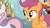 Size: 1454x815 | Tagged: safe, screencap, scootaloo, sweetie belle, g4, testing testing 1-2-3, carrot cupcake, hub logo, messy, sprinkles