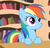 Size: 800x760 | Tagged: safe, screencap, rainbow dash, pegasus, pony, g4, my little pony: friendship is magic, testing testing 1-2-3, cute, dashabetes, female, mare, solo