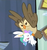 Size: 540x580 | Tagged: safe, screencap, angel bunny, owlowiscious, g4, testing testing 1-2-3, angelestia, carrying, flying