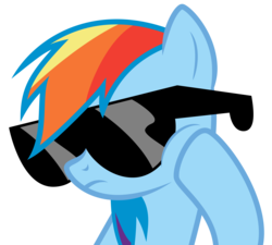 Size: 6678x6000 | Tagged: safe, artist:byteslice, rainbow dash, g4, testing testing 1-2-3, absurd resolution, bored, female, simple background, solo, swag, transparent background, vector