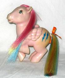 Size: 514x618 | Tagged: safe, photographer:stormy31685, firefly, g1, female, irl, mexico firefly, photo, rainbow hair, toy