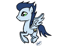 Size: 480x320 | Tagged: safe, artist:blastypegasis, soarin', g4, male, solo