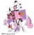 Size: 4902x5000 | Tagged: safe, artist:ex-machinart, sweetie belle, pony, robot, unicorn, g4, absurd resolution, eye beams, female, filly, foal, hooves, horn, horn cannon, laser gun, rocket launcher, simple background, solo, sweetie bot, teeth, transparent background, weapon