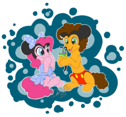 Size: 925x863 | Tagged: safe, artist:bananasplitzel, artist:da-waffle, cheese sandwich, gummy, pinkie pie, alligator, earth pony, pony, g4, animal costume, bow, clothes, costume, cute, diacheeses, diapinkes, disney, dog costume, dress, female, heartwarming in hindsight, male, mare, mickey mouse, mickminn, minnie mouse, mouse costume, pluto (disney), puffy sleeves, ship:cheesepie, shipping, shorts, sitting, smiling, stallion, straight