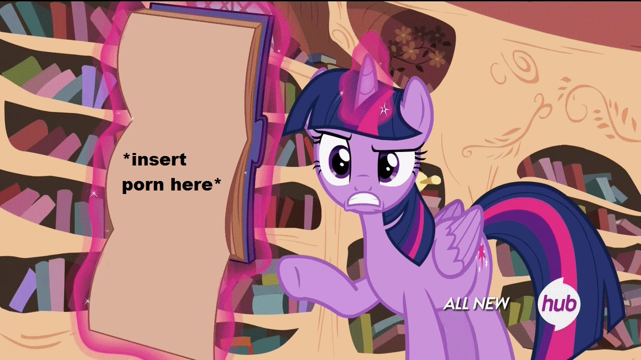 593667 - safe, edit, edited screencap, screencap, twilight sparkle, pony,  g4, testing testing 1-2-3, all new, centerfold, exploitable meme, female,  hub logo, implied porn, meme, meta, rainbow dashs centerfold, solo, text,  twilight