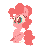 Size: 421x480 | Tagged: safe, artist:circustent, pinkie pie, earth pony, pony, g4, animated, cute, diapinkes, female, filly, grin, heart, heart eyes, mare, simple background, sitting, smiling, solo, squee, white background, wingding eyes