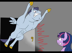 Size: 490x360 | Tagged: safe, artist:kyonsylar, twilight sparkle, oc, pony pov series, g4, alex warlorn, fanfic, reharmonized ponies