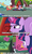 Size: 782x1317 | Tagged: safe, screencap, daisy, flower wishes, rainbow dash, twilight sparkle, alicorn, pony, g4, my little pony: friendship is magic, testing testing 1-2-3, female, mare, pun, screencap comic, twilight sparkle (alicorn)