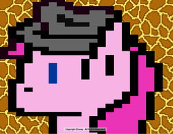 Size: 792x612 | Tagged: safe, artist:mojo1985, pinkie pie, g4, female, hat, pixel art, solo